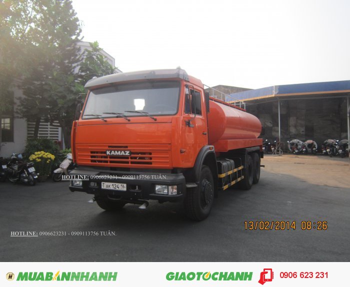 Xe bồn Kamaz 18m3 xăng dầu