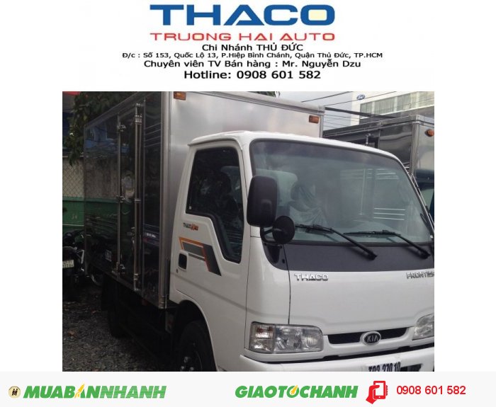 Xe tải KIA 2.3 tấn, 2.4 tấn (2015) - Trường Hải Ô tô
