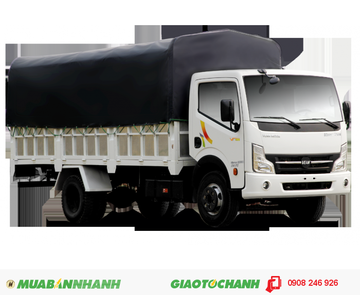 Công ty bán xe tải Veam 6T5 6.5 tấn máy nissan VT650 thùng bạt dài 6m1