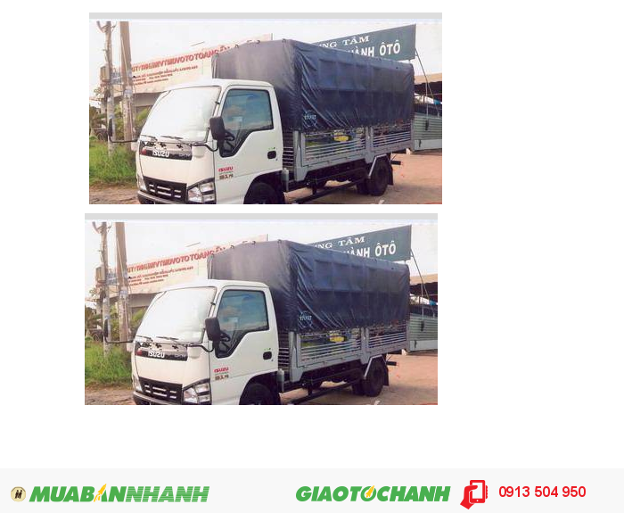 Xe Tải Isuzu 1.950 Tấn, Thùng 4,3M