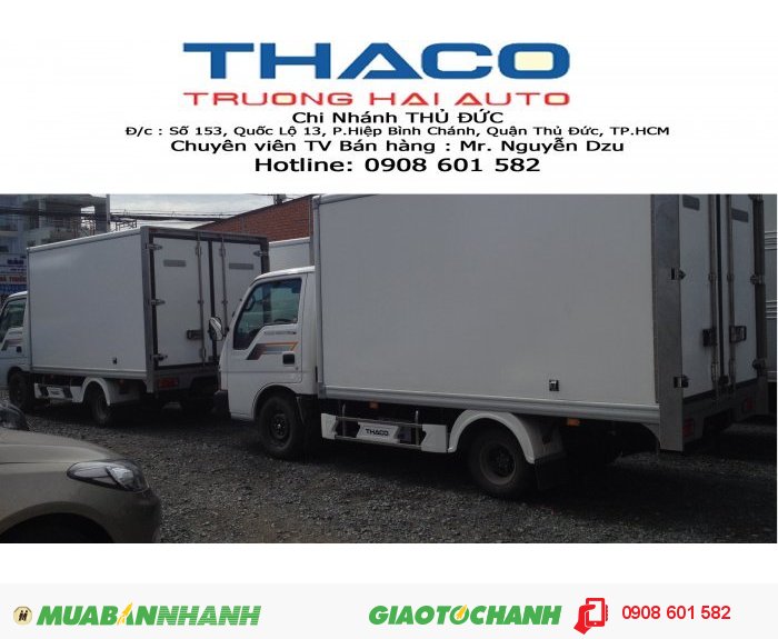 Xe tải KIA 2.4 tấn (K165s) - THACO - Mạnh mẽ, bền bĩ, TK nhiên liệu