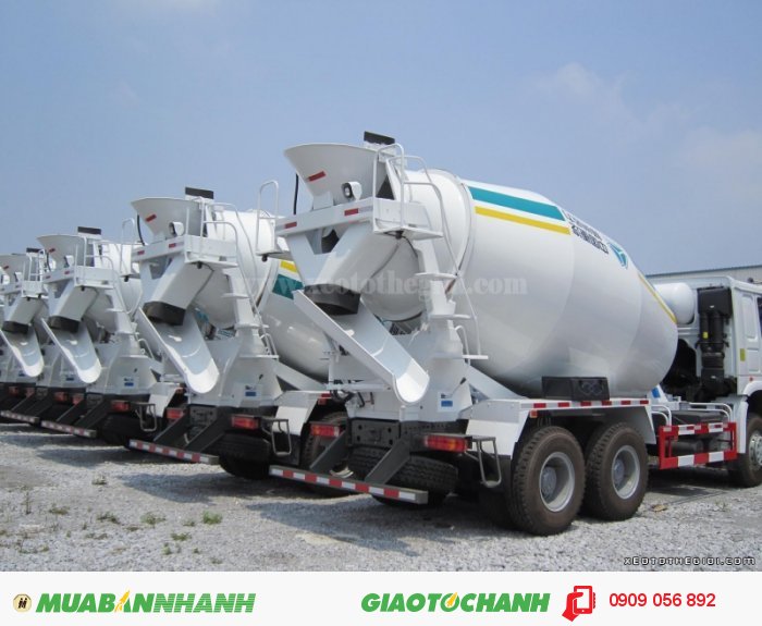 Bồn trộn bê tông howo 9-10 khối giá ưu đãi cạnh tranh.
