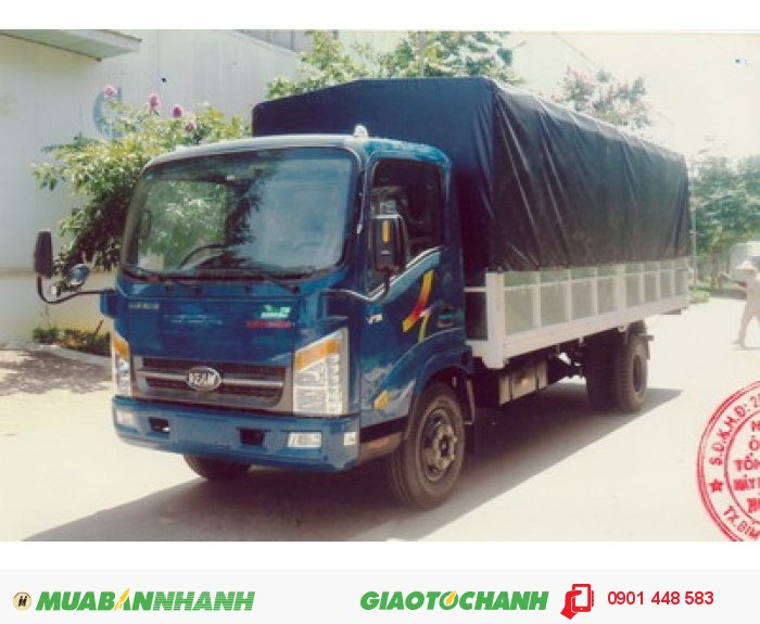 Xe tải 2 tấn thùng dài 6,1m động cơ Hyundai