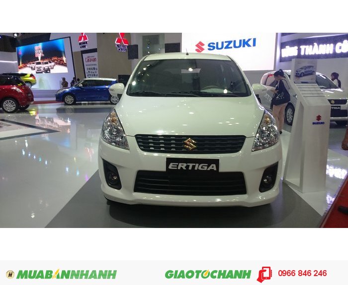 Suzuki Ertiga màu trắng Ngọc Trai, gia đình 7 chỗ ,tiết kiệm là làm giàu