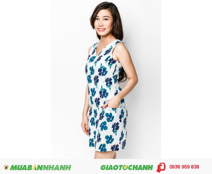 Đầm suôn túi 2 bên| Mã: AD187-trắng | Giá 795000 Quy cách: 84-66-90 (+-2): chiều dài tb: 85cm - 90cm | Chất liệu: Linen | Size (S - M - L - XL - XXL) | Mô tả: Khoe nét thanh lịch và duyên dáng với đầm suông in hoa. Thiết kế phù hợp trong những buổi xuống phố nhẹ nhàng. Thiết kế may túi bên hộng tiện lợi., 3