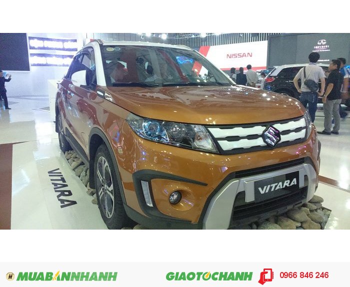 Giá Suzuki Vitara 2015 Cam Nóc Đen ,Xe Phong cách mạnh mẽ ,thể thao,tích hợp nhiều chế độ thông minh