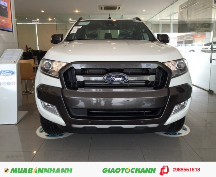 Ford Ranger Wildtrak 3.2 màu trắng có xe giao luôn giá 850 triệu