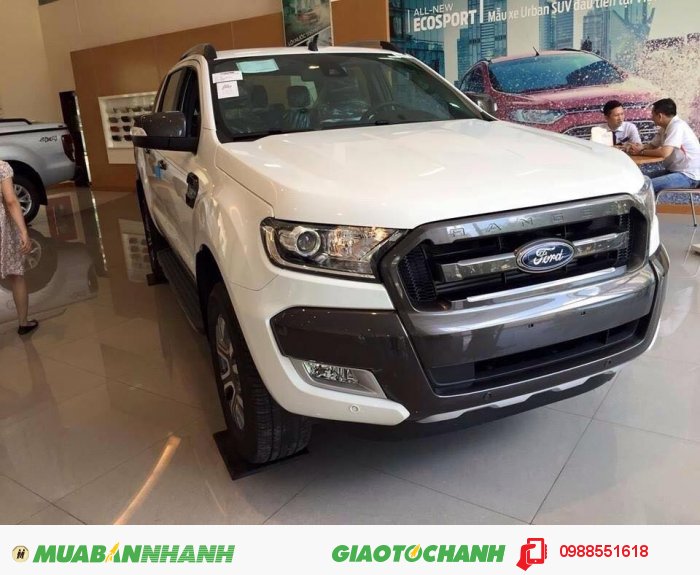 Ford Ranger Wildtrak 3.2 màu trắng có xe giao luôn giá 850 triệu