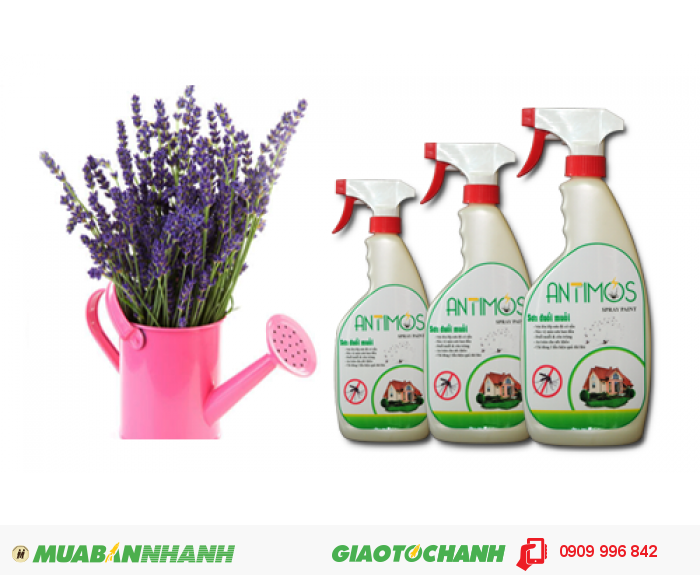 Sơn trong đuổi muỗi Antimos | Quy cách: 600ml | Giá: 200.000đ | Mô tả: Sơn Antimos là loại sơn đuổi muỗi và các loại côn trùngđược sử đụng để sơn lên bề mặt sơn có sẵn nên công việc sơn tương đối đơn giản và không mất nhiều thời gian .Antimos là sơn phủ hệ nước, được đóng gói riêng biệt. Sơn khô nhanh và lớp phủ sơn có bề mặt bán mờ. Sản phẩm được sử dụng trong các công trình dân dụng như nhà ở, trường học hoặc văn phòng, quán café, nhà hàng, khách sạn, công ty chế biến thực phẩm, trang trại chăn nuôi gia súc…, 1