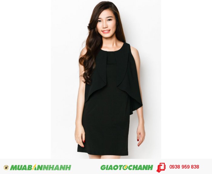 Đầm công sở voan Đầm suôn bèo trước| Mã: AD230-đen | Giá: 498000 Quy cách: 84-66-90 (+-2): chiều dài tb: 85cm - 90cm | Size (S - M - L - XL) | Mô tả: Khoe nét thanh lịch và duyên dáng với đầm suông may bèo lớn 2 bên. Thiết kế phù hợp trong những buổi xuống phố nhẹ nhàng. Chất liệu thun 4 chiều. Cổ tròn. Không tay. May khóa kéo sau lưng. Co giãn tốt., 5