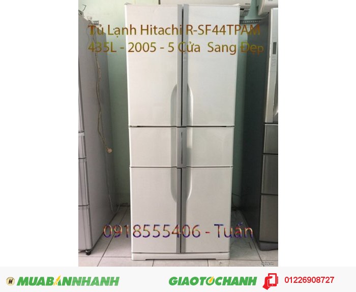 Tủ Lạnh Cũ Hitachi R-SF44TPAM (435L- 2005)-5 cánh