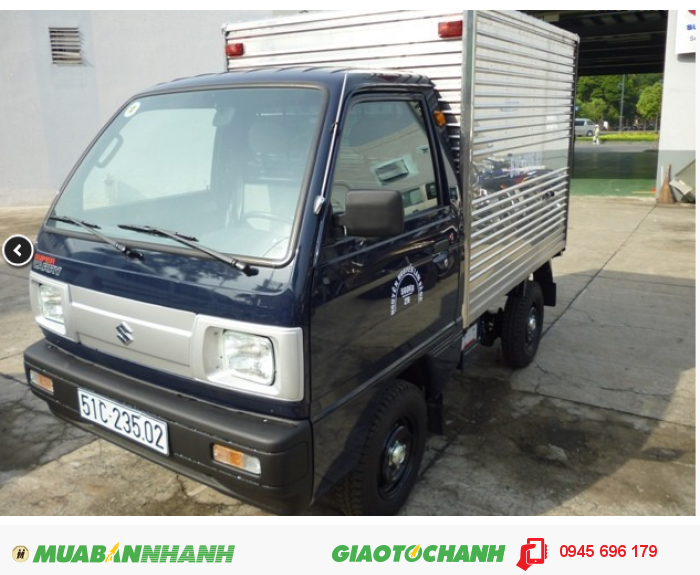 Xe Tải Thùng Inox Suzuki 560 Kg