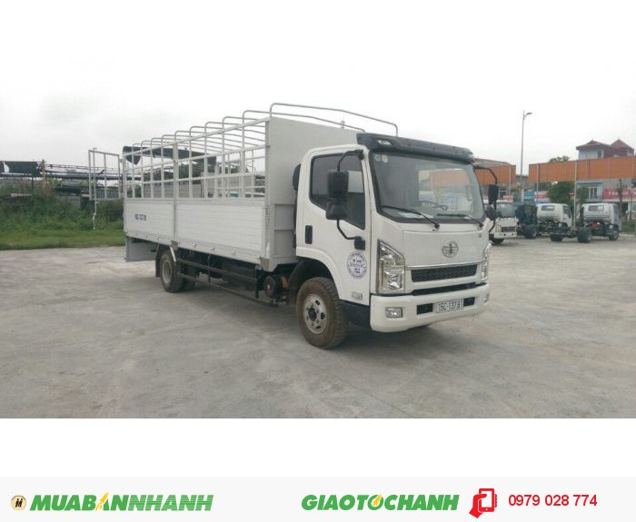 Giá bán xe tải Faw 6.7 tấn/ 6t7/ 6 tấn 7 thùng mui bạt