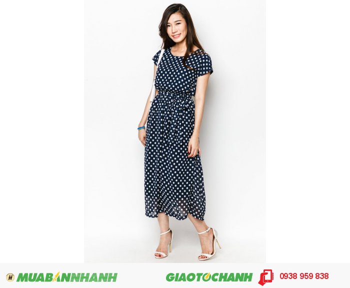 Đầm maxi tay chờm cột eo | Mã: AD226-xanh bi | Giá: 488000 Quy cách: 84-66 (+-2)| chất liệu: chiffon lụa , Size (M) | Mô tả: Dịu dàng và thanh lịch với đầm maxi in họa tiết của thương hiệu Anna Collection. Thiết kế may nơ thắt ngang eo tăng thêm nữ tính cho các cô gái, 5