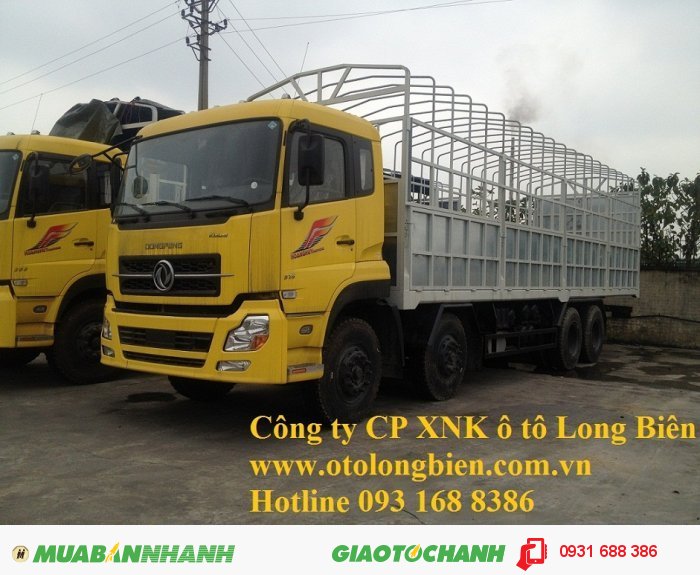 Xe sat xi, tải thùng 4 chân Dongfeng tải trọng 17-17,9 tấn Long Biên, Hà Nội 2015