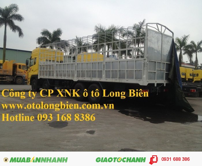 Xe sat xi, tải thùng 4 chân Dongfeng tải trọng 17-17,9 tấn Long Biên, Hà Nội 2015