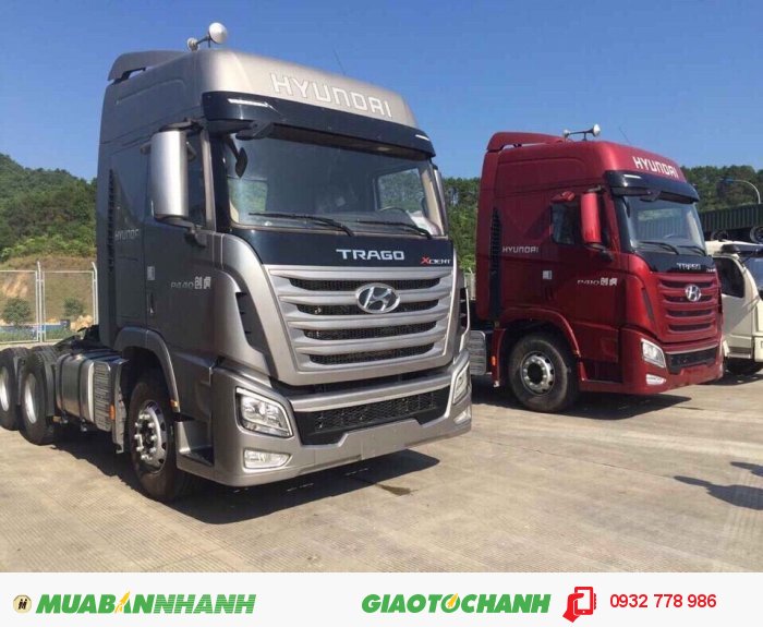 Xe Đầu Kéo Hyundai Trago Xcient 410HP 6x4 / Giá đầu kéo Hyundai Trago 2 cầu