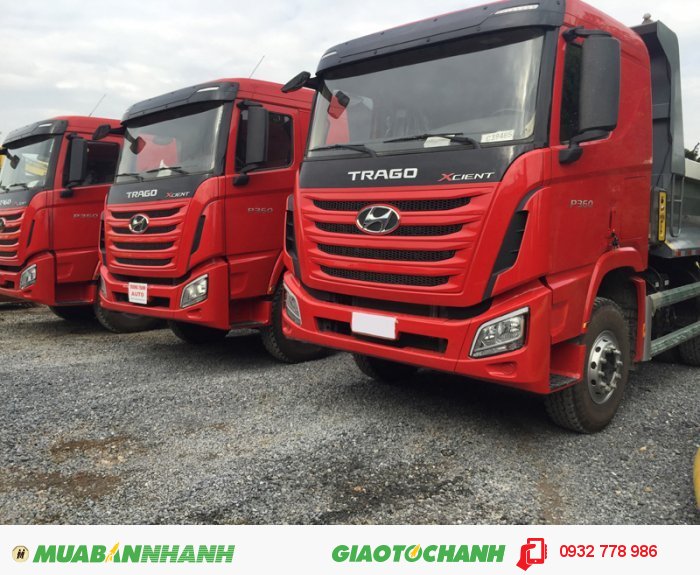 Đại lý xe ben Hyundai Trago Xcient 10 khối nhập nguyên chiếc 2015