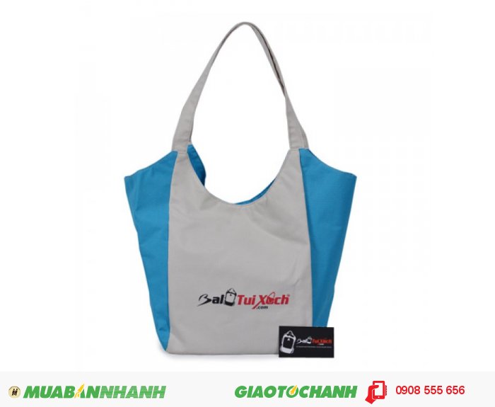 T&uacute;i x&aacute;ch vải thời trang BLTXV0714001 | Gi&aacute;: 83.000 đ | Loại: T&uacute;i x&aacute;ch | Chất liệu: Vải d&ugrave; | M&agrave;u sắc: Trắng - Xanh | Kiểu quai: Quai x&aacute;ch | Trọng lượng: 200 g |K&iacute;ch thước: 28x40 cm |, 1