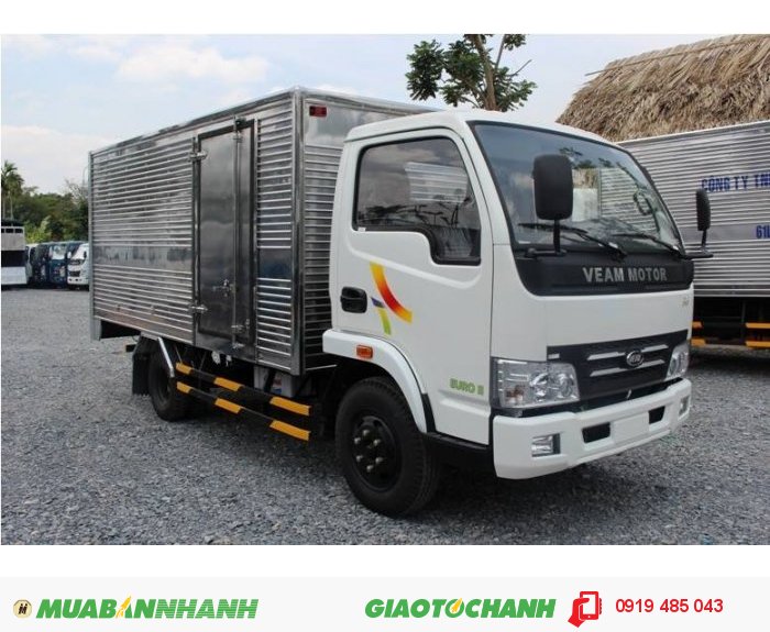 Xe tải Veam 1.9 tấn 2 tấn 2.4 tấn vào thành phố thùng dài 6m giá tốt nhất miền Nam, GIá bán xe tải Veam 1T9 2T 2T4 máy Hyundai