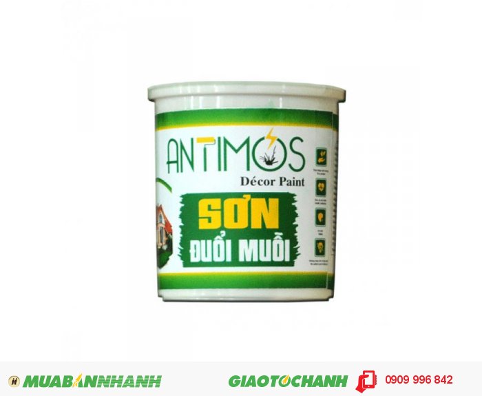 Sơn màu đuổi muỗi Antimos Decor - Quy cách: 1000ml, 1