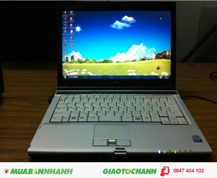 Laptop Fuijtsu core 2 duo Ram 2Gb, HDD 80GB,