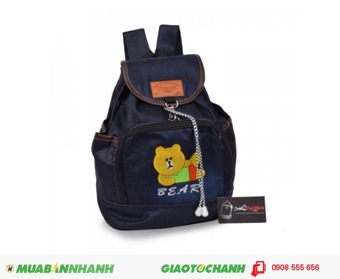 Ba lô jean hình chú gấu màu vàng ATBLT0515002 | Giá: 73,000 VND| Loại: Ba lô | Màu sắc: Xanh đen | Chất liệu: Chất liệu jean bền | Họa tiết: hình chú gấu | Trọng lượng: 300g | Kích thước: 33x23x17 cm