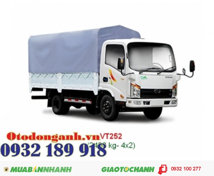 Xe Tải Veam Vt252 Trọng Tải 2T4 Cao Cấp Uy Tín Đúng Giá