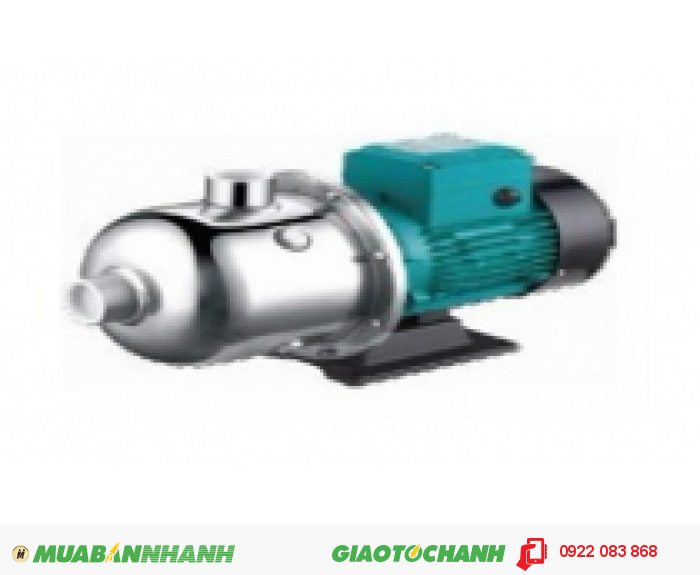 Máy bơm nước trục ngang LEPONO chính hãng Máy bơm nước đẩy cao trục ngang đầu inox LEPONO EDH 15-10, 1