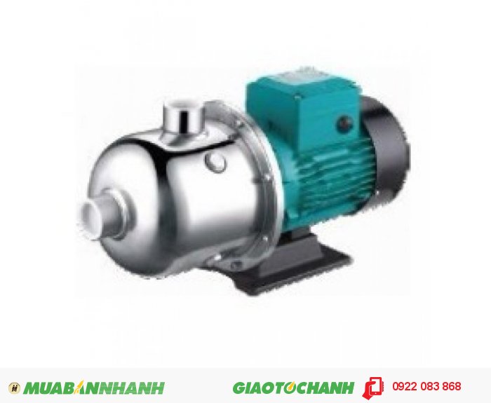 Máy bơm nước đẩy cao trục ngang đầu inox LEPONO EDHM 4-50, 1