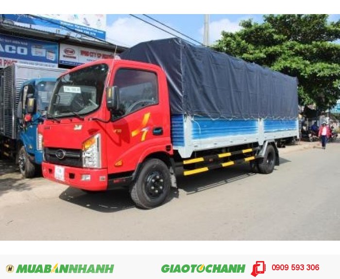 Xe tải veam vt260, xe tải veam 2 tấn thùng dài 6m2 vào thành phố được
