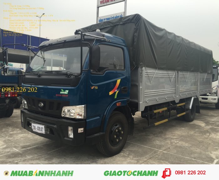 Xe Tải Veam Vt750 Xe Tải Veam 7T5 ( đang khuyến mại )