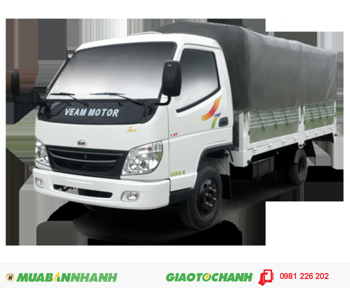 Xe Tải Veam Fox 1,5 Tấn Thùng Dài 4M2 ( đang khuyến mại )