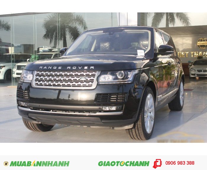 Ranger Rover LWB Vogue SDV8 màu đen nội thất Cherry, Sản xuất 2015 mới 100%