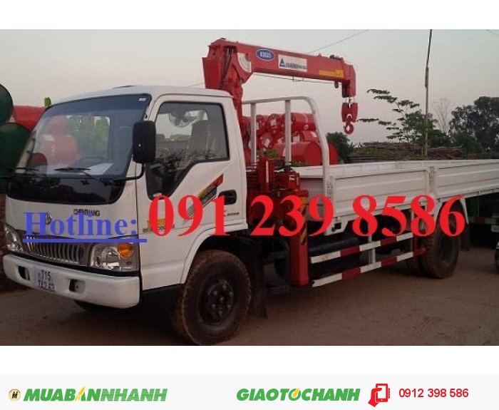 Xe Tải Chiến Thắng Gan Cau, Xe Tải Dongfeng Gắn Cẩu Tự Hành
