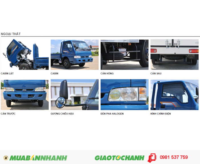 Xe Tai Kia K165S Tải Trọng 2,4 Tấn,xe Mới 100%, Giá Rẻ Nhất Việt Nam,hỗ Trợ Trả Góp 70%