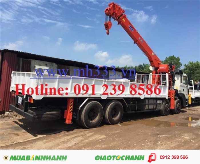 Xe tải Dongfeng L315 lắp cẩu Kanglim 10 tấn KS2605