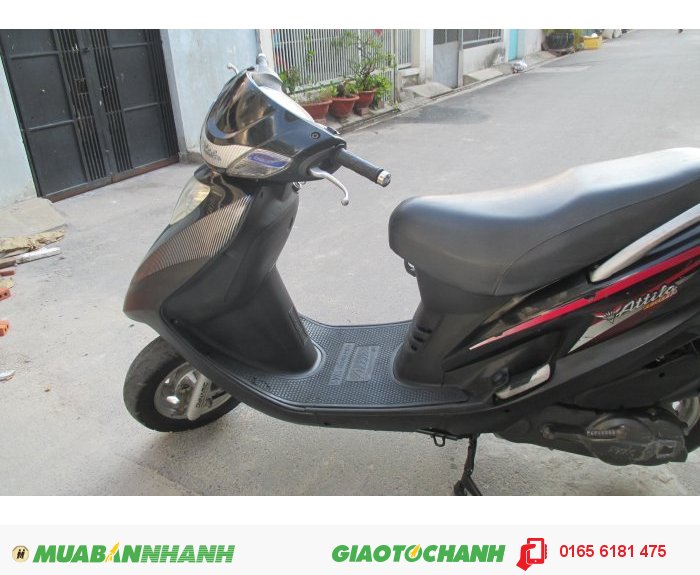 SYM Attila Victoria, thắng đĩa, màu đen, chân bấm