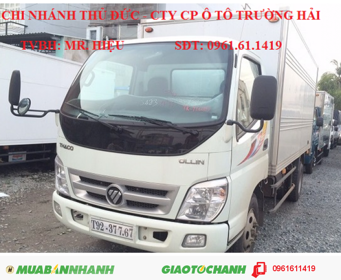 Xe tải 5 tấn, Ollin 500B, THACO Trường Hải mới