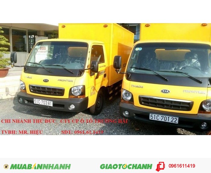 Xe tải 1 tấn 4, THACO Frontier 140, Trường Hải Mới