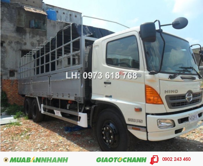 Bán Xe tải Hino 16 tấn FL8JTSA, thùng dài 7.8m 2015, Thùng mui bạt.