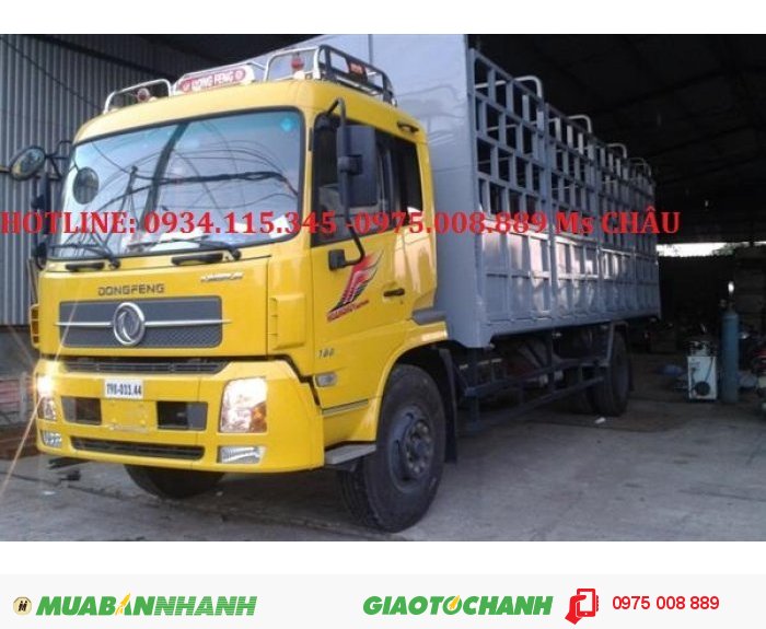 Giá xe tải dongfeng B170/ b170 đọng cơ cumin/ xe tải dongfeng Hoàng Huy 9,6 tấn/ 9T6/ 9.6T trả góp