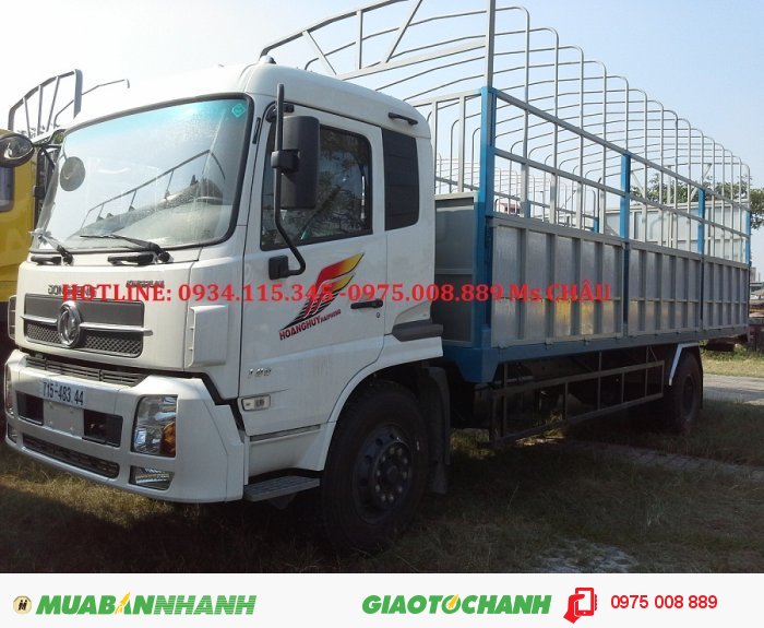 Giá xe tải dongfeng B170/ b170 đọng cơ cumin/ xe tải dongfeng Hoàng Huy 9,6 tấn/ 9T6/ 9.6T trả góp