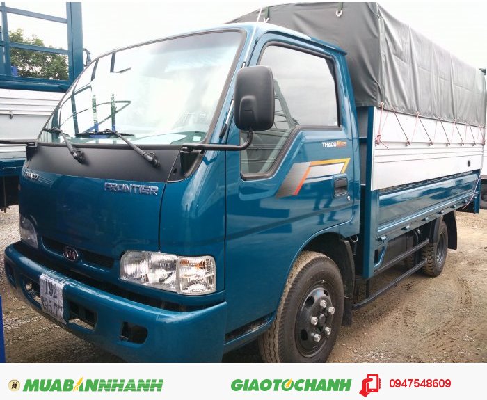 Kia K165S Nâng Tải 2,4 Tấn, Thùng mui bạt, Mới 100%