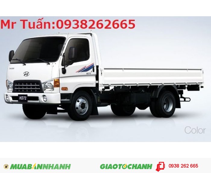 Xe tải hyundai hd72 3.5 tấn