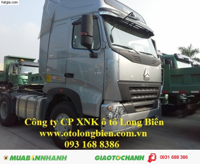 Đầu Kéo Howo 375Hp, 420Hp, Cabin A7 Tại Hà Nội 2015, 2016