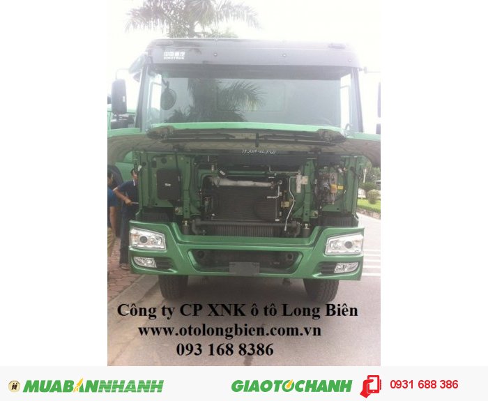 Xe ben 3 chân Howo động cơ 336, 371 tải trọng 12-13 tấn thùng 10m3 tại Hà Nội 2015, 2016