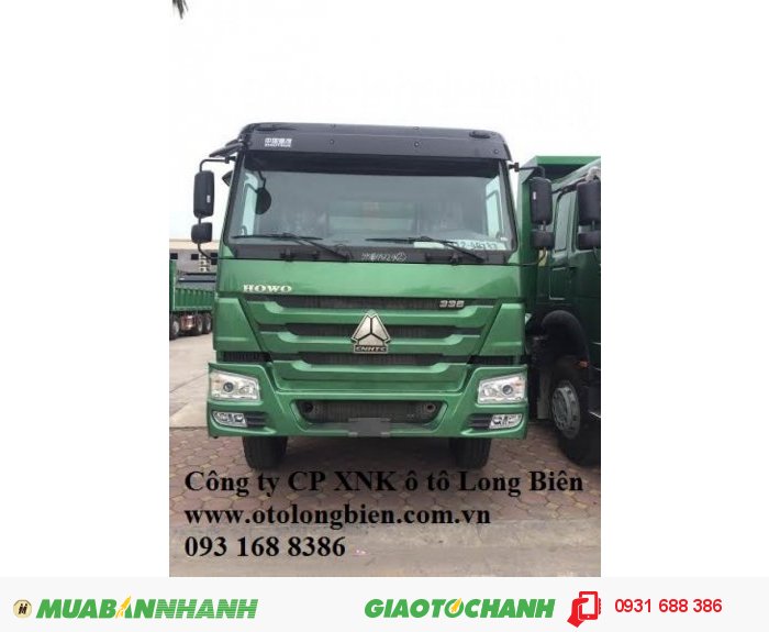 Xe ben 4 chân Howo tải trọng 16-17 tấn thùng 14m3 tại Hà Nội 2015, 2016