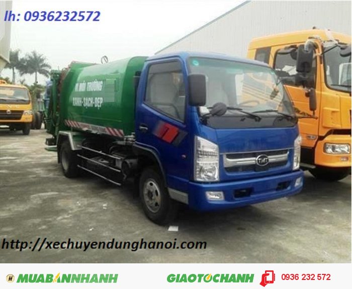 Xe Cuốn Ép Rác Tmt 7M3 Xe Chở Rác 7M3