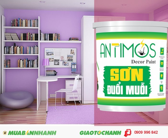 Sơn màu đuổi gián Antimos | Quy cách: 1000ml | Giá: 250.000đ | Dùng để sơn lại căn nhà, hoặc cho công trình đang xây dựng.., 5